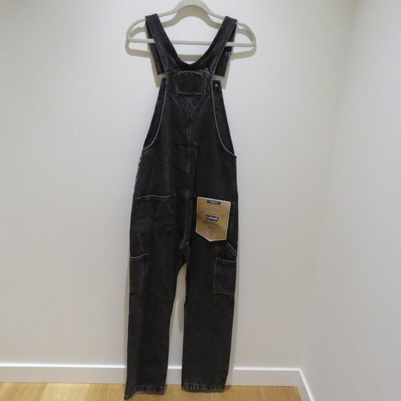 LEVI'S Premium Red Tab™ Overalls in Darkly Wash Black Utility Workwear NWT - Picture 12 of 16
